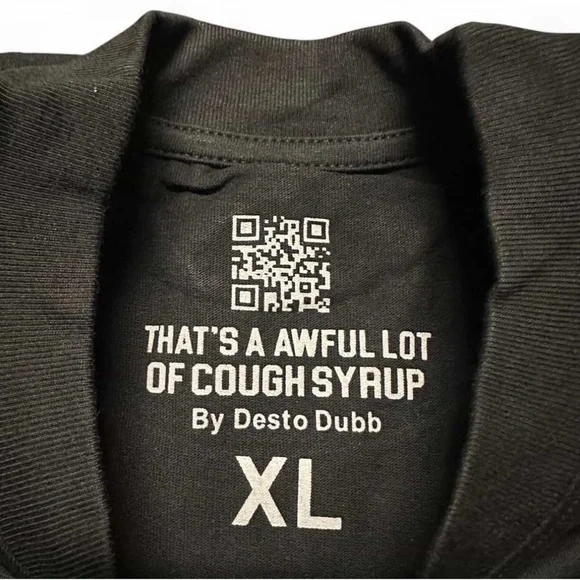 Black Graphic Tee with Bold Print - Picture 5 of 5